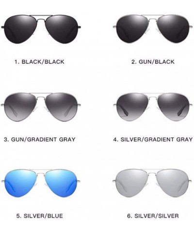 Sunglasses Male Polarizer Classic Pilot Sunglasses Driver Sunglasses Female - B - C418Q7XXZ2H $22.21 Aviator