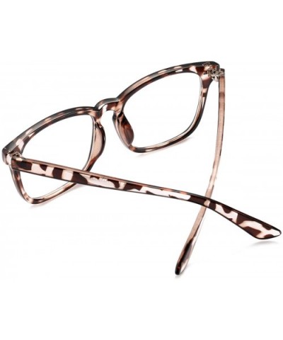 Non-prescription Glasses Frame Clear Lens Eyeglasses - Leopard - CU18956T0TW $13.01 Aviator