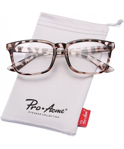 Non-prescription Glasses Frame Clear Lens Eyeglasses - Leopard - CU18956T0TW $13.01 Aviator