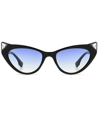 Leopard Crystal Sunglasses sunglasses Oversize - Black&blue - CR18SWETR03 $11.12 Butterfly