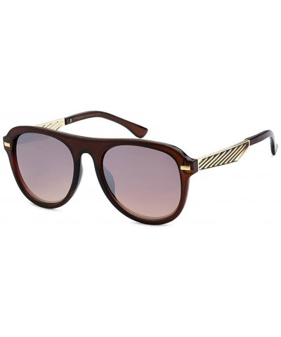 Modern Aviator Sunglasses - Black/Blue/Silver - CU18DNGA26Y $6.99 Aviator
