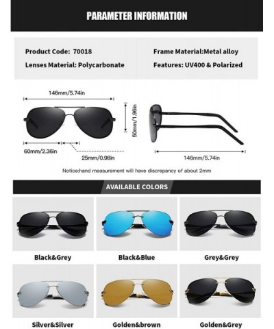 Men Women Polarized Sunglasses Punk Alloy Frame Sun Glasses Driving Glasses Shades Male 70018 - Silver Silver - C718X4XNW07 $...