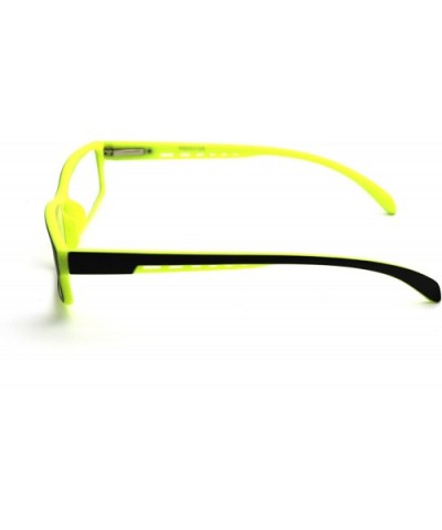 6904 Semi-Rimless Flexie Reading Glasses NEW COLOR (z4 matte black yellow 2 tone- 1.00) - CH18EWWQGY5 $16.89 Rectangular