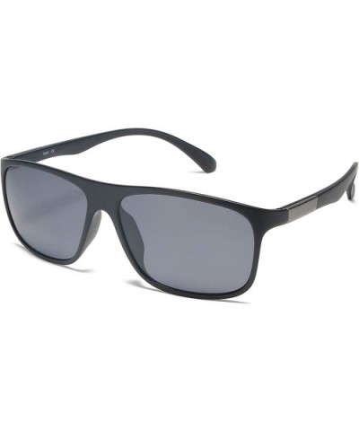 Polarized Sports Sunglasses for Men TR90 Frame Outdoors Driving Fishing UV400 SJ2110 - C1 Black Frame/Grey Lens - C0194YXTER5...
