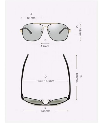 Auto-discoloring polarizing driver driving toad mirror day and night metal sunglasses - C - C118QQ2D500 $34.04 Aviator