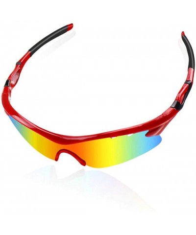 Polarized Sports Sunglasses - Sports Sunglasses for Men Women - Cycling Driving Fishing Glasses UV Protection - CA190E8QW2C $...