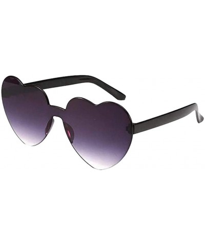 Rimless Sunglasses Transparent Frameless Glasses - Purple - C0199ZSM8N7 $5.39 Rimless