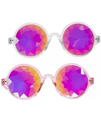 Festivals Kaleidoscope Glasses for Raves - Goggles Rainbow Prism Diffraction Crystal Lenses - CS18KMC5SQG $15.13 Goggle