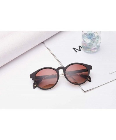 Polarized Retro Classic Trendy Stylish Sunglasses for Men Women - Round Brown Frame/Brown Gradient Lens / 0978 - CI18ROIESEW ...