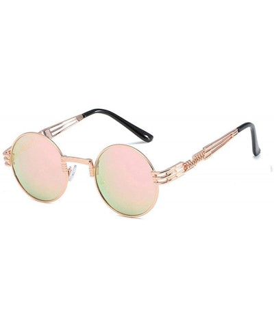 New Fashion Polarized Sunglasses For Men And Women Retro P8 Silver IceBlue - P3 Rosegold Pink - C818YZWK2X3 $8.78 Aviator