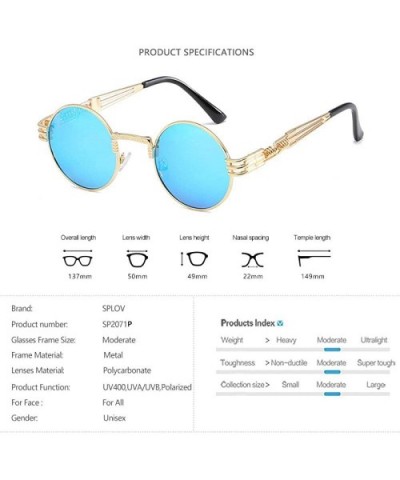 New Fashion Polarized Sunglasses For Men And Women Retro P8 Silver IceBlue - P3 Rosegold Pink - C818YZWK2X3 $8.78 Aviator