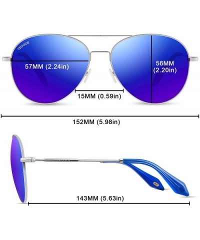 Aviator Sunglasses Polarized Driving Protection - Blue - C418ELCLEL8 $13.08 Goggle