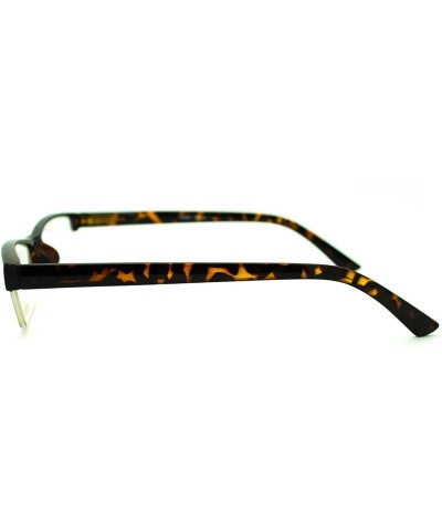 Fashion Glasses for Men Women Retro Pop Color Frame Clear Lens - Tortoise-rectangular - CT11HEONS3N $6.54 Round