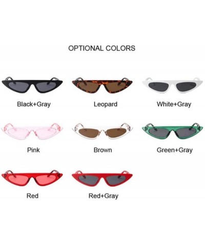 Cat Eye Sunglasses Women Vintage Retro Ladies Luxury Brand Designer Sun RedGray - Red - CD18YZSNC93 $7.06 Oversized