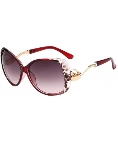 Vintage Cat's Eye Sunglasses For Women 100% UV Protection Classic Retro Designer Style - Pink Flowers - C211ZSIGKNH $6.93 Goggle