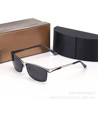 Ultra Lightweight Rectangular Polarized Sunglasses 100% UV protection - Silver - C518NM6ZE8R $15.56 Rectangular