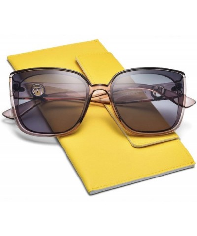 Square Cateye Polarized Sunglasses for Women 2020 Trendy Style MS51912 - C418ZEMZTDQ $7.73 Cat Eye