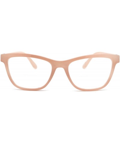 Womens Horn Rim Rectangular Bi-focal Reading Glasses - Beige - C8193XNELUU $7.58 Rectangular