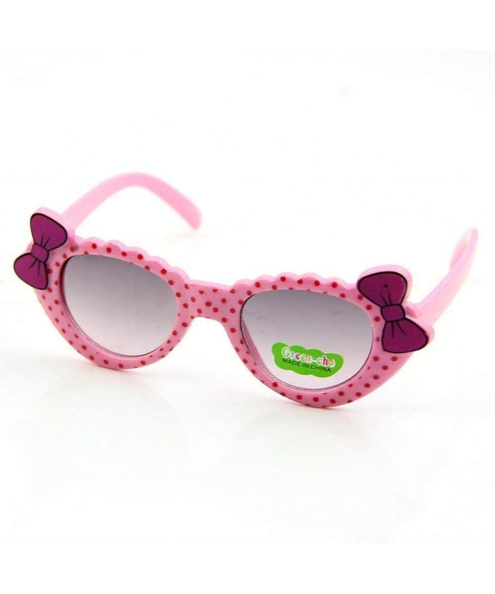 2019 Fashion Boys Girls Heart Mirror Children Sunglasses Summer UV400 Blue - Pink - CV18Y2OROSQ $4.77 Aviator