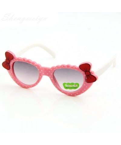 2019 Fashion Boys Girls Heart Mirror Children Sunglasses Summer UV400 Blue - Pink - CV18Y2OROSQ $4.77 Aviator