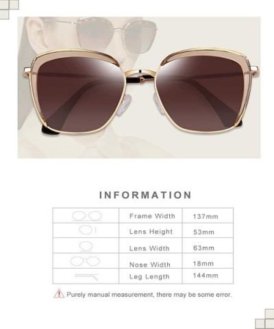 Vintage Fashion Sunglasses for Women - Ladies Polarized UV400 Protective Shades with Glasses Pouch - PZ9521 - C018YNK7YY3 $12...