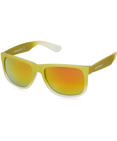 Women's U671 Rectangular Sunglasses - 55 mm - Lime Fade - CO11H8KGOB1 $17.24 Rectangular