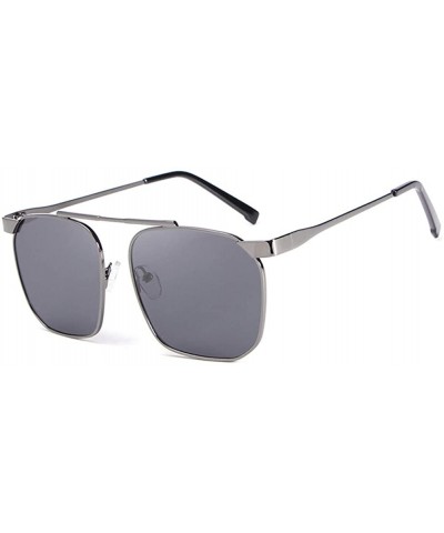 Fashion Retro Biker Fishing Oversized Polarized Sunglasses for Men and Women 15132 - Gray - CV18ZX79ZNO $8.86 Oversized
