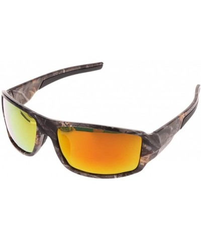 Cycling Polarized Sunglasses Outdoor Fishing Sports Spectacles UV400 - Gold - CC18K2Q0TTQ $7.05 Rectangular