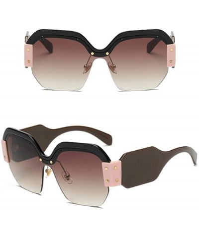 Women Vintage Sunglasses Retro Big Frame UV400 Eyewear Fashion Ladies - 2194b - C018RS68LIZ $7.85 Goggle