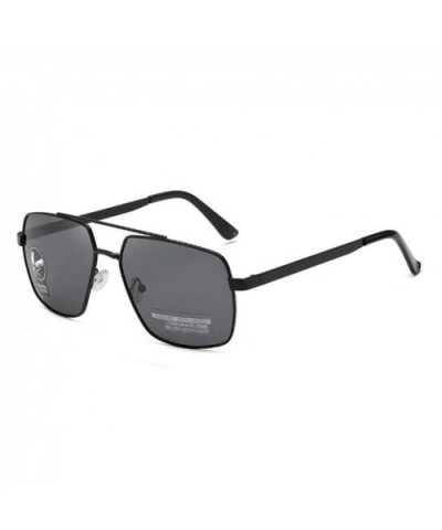 Polarized Sunglasses Photochromic Anti UV Glasses - Black Black Gray - CL190RRC9AA $4.80 Square