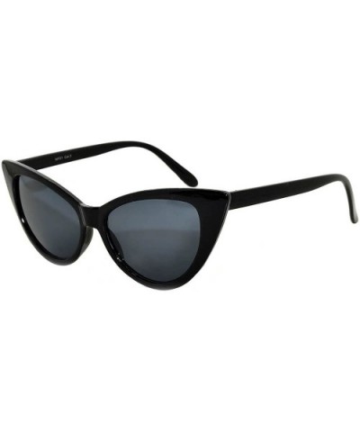 Women's Cateye Vintage Sunglasses UV400 - Black Frame / Smoke Lens - CY11VJ3ISZN $5.59 Goggle
