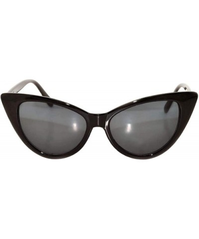 Women's Cateye Vintage Sunglasses UV400 - Black Frame / Smoke Lens - CY11VJ3ISZN $5.59 Goggle