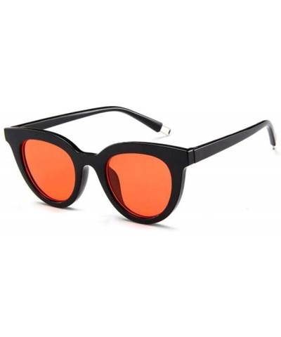 2019 New Women Cat Eye Sunglasses Fashion Sexy UV400 Sun Glasses Ocean Bblue - Bred - C018XE9SE4I $7.14 Oversized