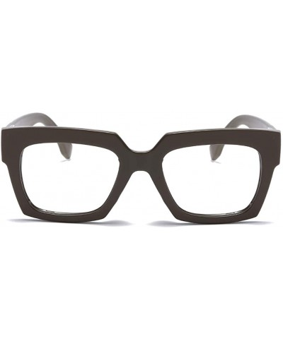 Anti-Blue Blocker Light Square Reading Glasses w/Leopard Arms - Anti Blue - Gray - C518YR2R6D5 $13.03 Cat Eye