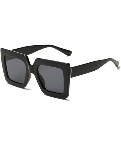 Oversized Sunglasses Transparent Outdoor - Black - CU197TWX22W $21.46 Oversized