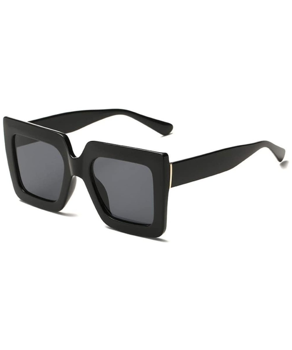 Oversized Sunglasses Transparent Outdoor - Black - CU197TWX22W $21.46 Oversized