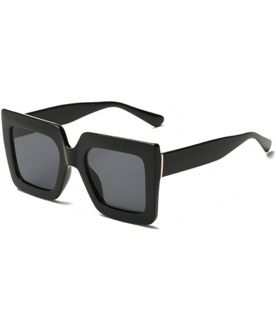 Oversized Sunglasses Transparent Outdoor - Black - CU197TWX22W $21.46 Oversized