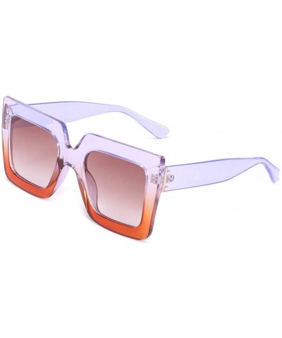 Oversized Sunglasses Transparent Outdoor - Black - CU197TWX22W $21.46 Oversized