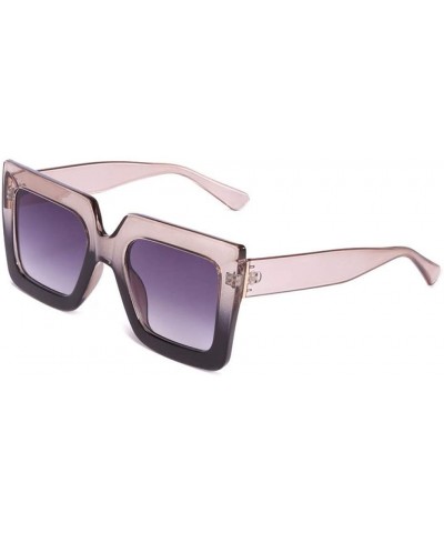 Oversized Sunglasses Transparent Outdoor - Black - CU197TWX22W $21.46 Oversized