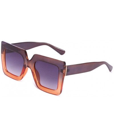 Oversized Sunglasses Transparent Outdoor - Black - CU197TWX22W $21.46 Oversized