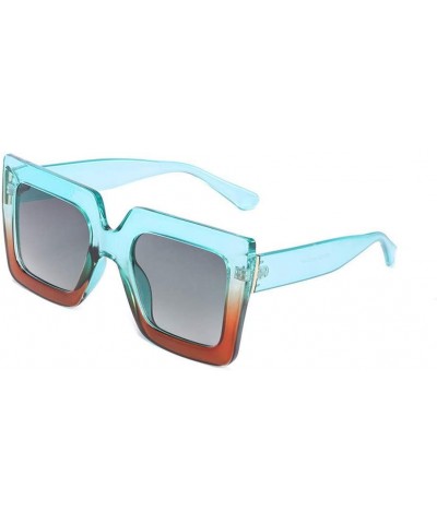 Oversized Sunglasses Transparent Outdoor - Black - CU197TWX22W $21.46 Oversized