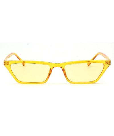 Candy Color Transparent Sunglasses- Clear Glasses S1071 - C5 - CP18GTHG2GS $8.36 Rectangular