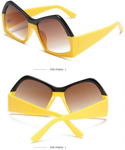 Sunglasses for Women Cat Eye Vintage Sunglasses Retro Oversized Glasses Eyewear Goggles - Yellow - CL18QTGI0XC $6.38 Cat Eye