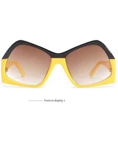 Sunglasses for Women Cat Eye Vintage Sunglasses Retro Oversized Glasses Eyewear Goggles - Yellow - CL18QTGI0XC $6.38 Cat Eye