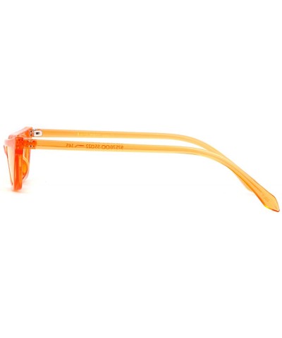 Vintage Retro Cat Eye Sunglasses - Clear Orange - C918A9WN8K4 $6.11 Goggle