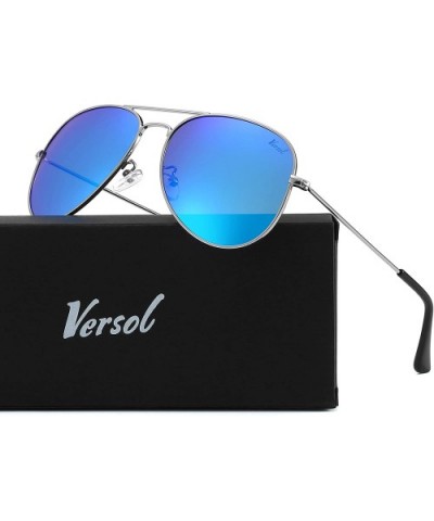 Aviator Sunglasses for Men Women Mirrored Lens UV400 Protection Lightweight Polarized Aviators Sunglasses - CG18HET6SOI $13.5...