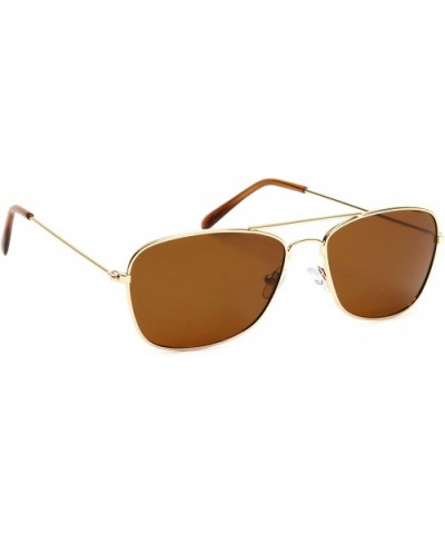 Polarized Aviator Sunglasses Many Colors - Gold/Brown - 03 - C6183GREXN0 $7.63 Aviator