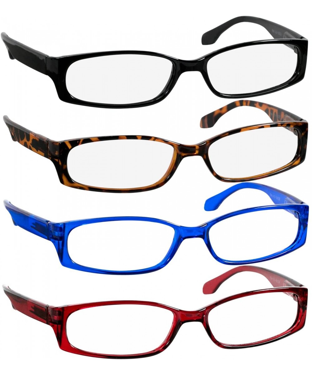 Reading Glasses Men Women Dura Tight - Blue Tortoise Red Black - CE18803267H $14.90 Square