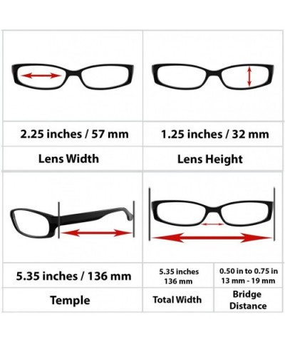 Reading Glasses Men Women Dura Tight - Blue Tortoise Red Black - CE18803267H $14.90 Square