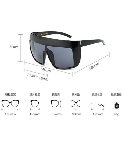 Oversized Top Mono Lens Shield Protect Blowing Sand Sunglasses - Light Black-red - C712O41YUVE $12.22 Rectangular